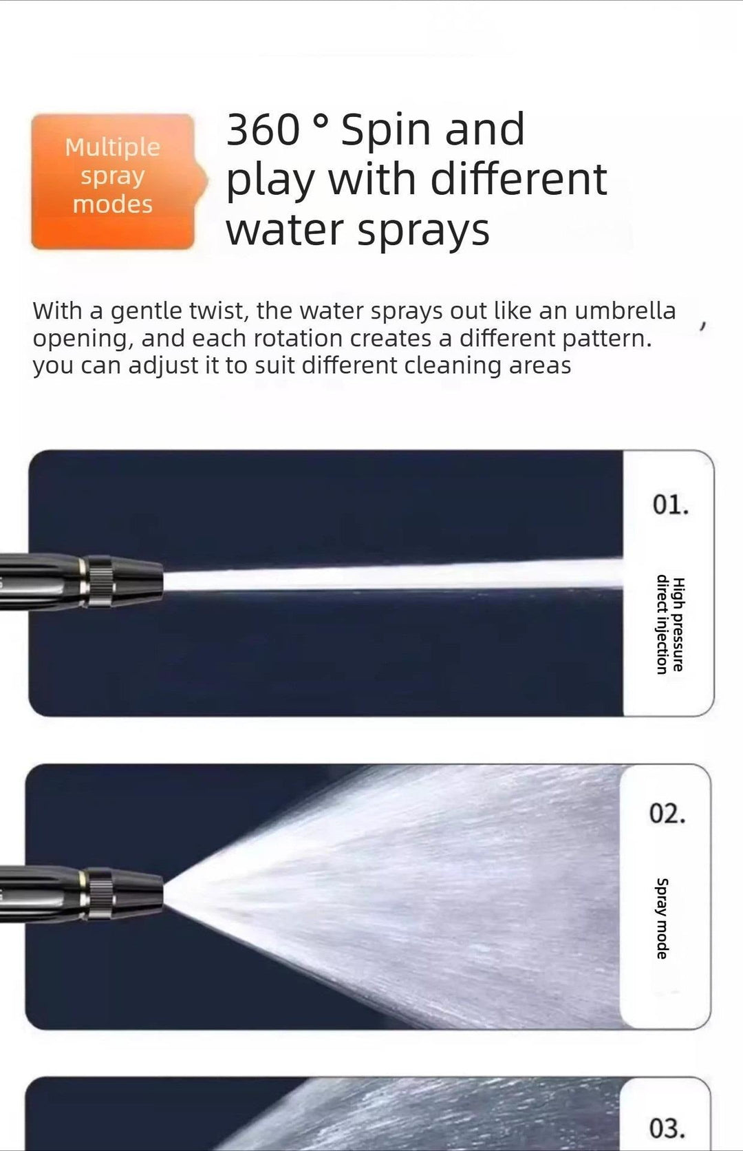 Garden Hose Power Nozzle — End dirt and shine in seconds like a pro! | Kalsten