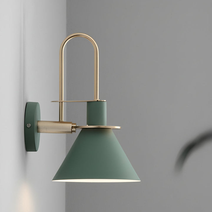 LED Wall Sconce Light – Modern Nordic Horn Iron Brass (37x20cm / 14.5x7.8in) | Kalsten