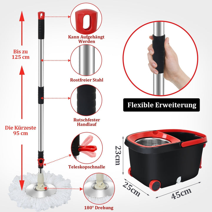 Mop Set Floor Mop with Bucket | Kalsten