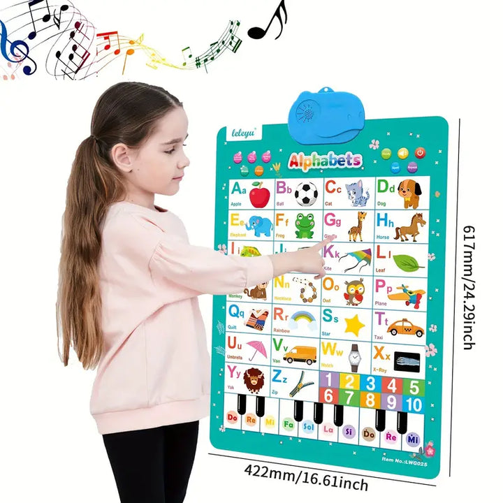 Talking ABC Wall Poster for Toddlers - Learn While Playing Kalsten