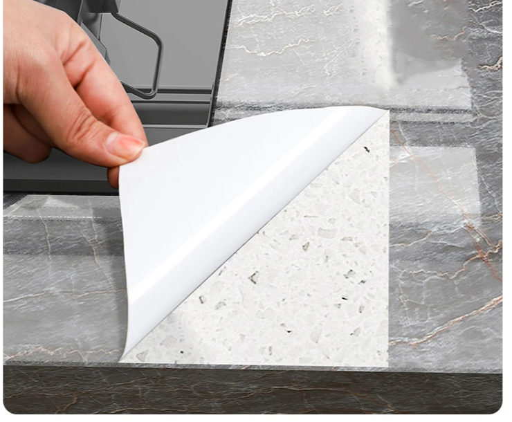 MarbraGuard – Self-adhesive oil-resistant kitchen film Kalsten