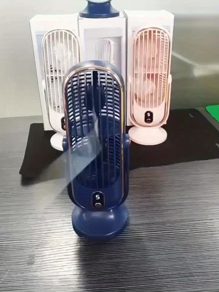 Portable Air Conditioner Fan - Large Battery, Dual Motor, 5-Speed Air Cooler with 720° Surround Air Blower - Ideal for Office, Camping, Outdoor RV, USB Fan - Great Gift for Thanksgiving, Halloween, Christmas | Kalsten
