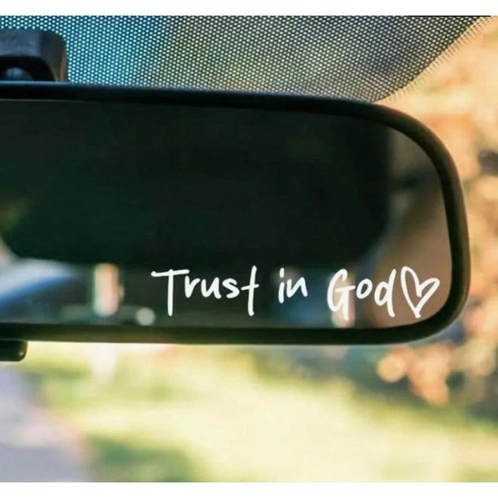 Kalsten | “Trust in God” Rear-View Mirror Decal