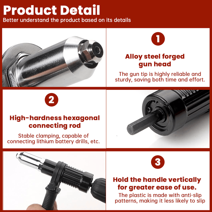 ProGrip — Turn your cordless screwdriver into a precise power machine for effortless riveting without exhaustion | Kalsten