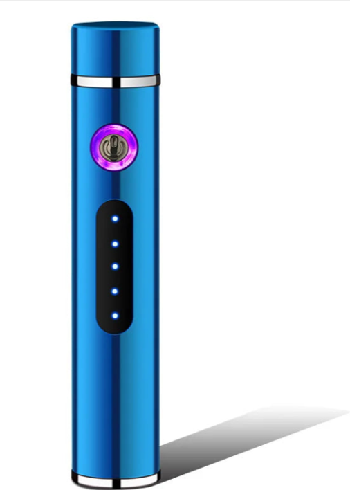 Kalsten | Voltrino Cylinder USB lighter | Double arc technology | Rechargeable & windproof | Noble metal casing for men