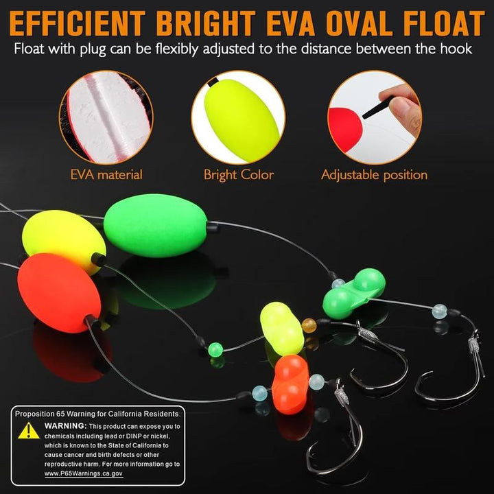 Kalsten | Pre-Rigged Catfish Float Rigs with Rattle Beads
