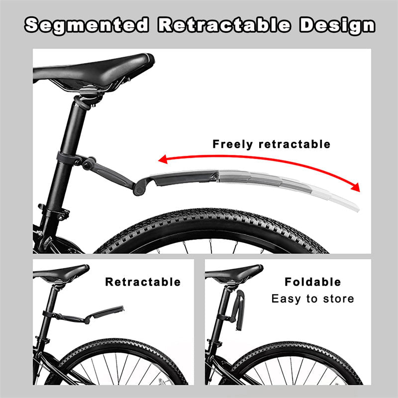 Bike mudguard set retractable adjustable | Kalsten