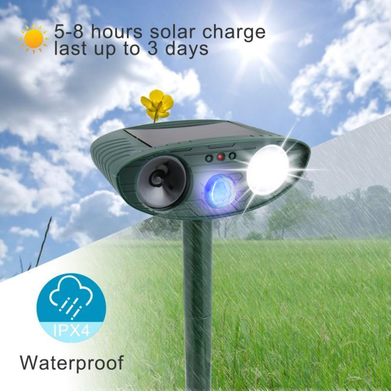Kalsten | Solar-Powered Ultrasonic Deer Repeller - Effective Deer Deterrent for Gardens & Yards in 48 Hours