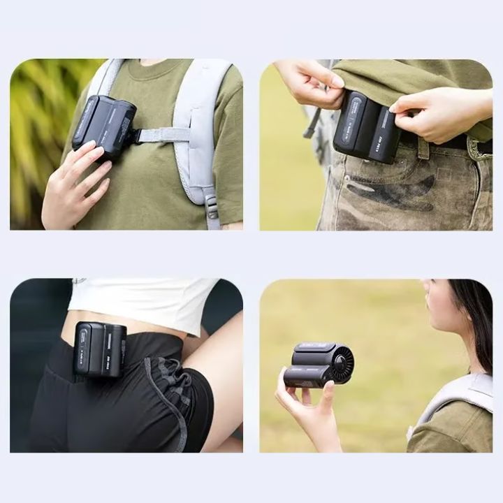 Portable Belt Fan with Clip – Quiet, Cordless for On-the-Go | Kalsten