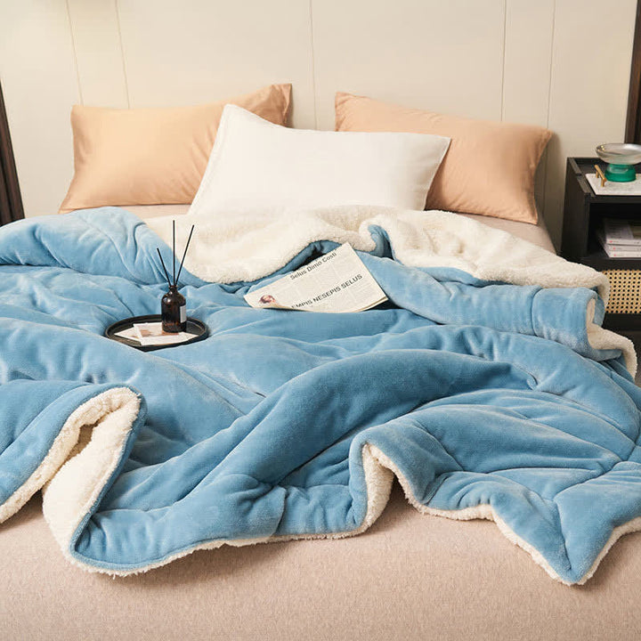Double-Sided Velvet Cube Rug – Thick & Soft