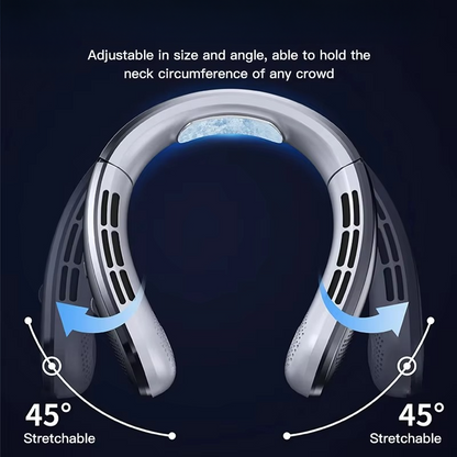 Kalsten | Portable Neck Air Conditioner Cooling Fan Rechargeable Leafless Personal Wearable