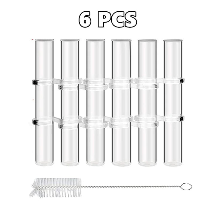 Noxord | Flexible Flower Vases with Hinges | Modern Glass Tube Vase