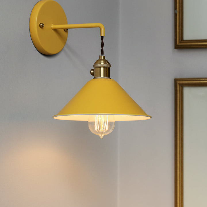 LED Wall Sconce – Nordic Funnel Aluminum Black White Gold (Integrated LED & 10-25cm) | Kalsten