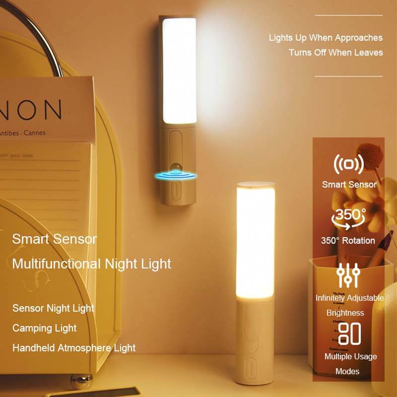 New Style Smart Human Body Induction Motion Sensor LED Night Light For Home Bed Kitchen Cabinet Wardrobe Wall Lamp | Kalsten