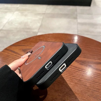 BowLift | Deer Leather iPhone Case MagSafe Wireless Charging