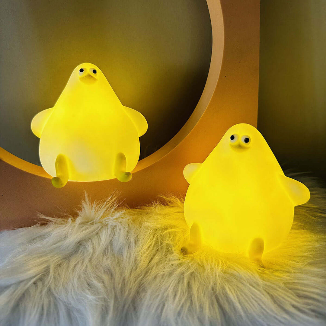 Warm Lovely Cute Cartoon Silicone Sea Gull Night Light With USB Charging Christmas Gifts Kids Grils Room Bedside Sleeping Lamp | Kalsten