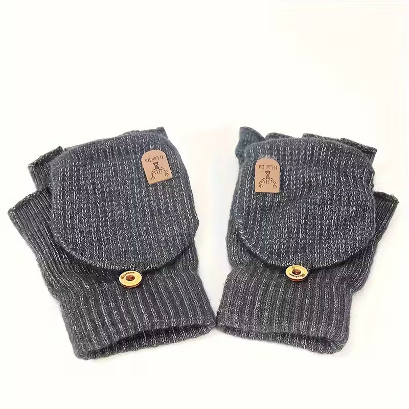 Kalsten | Men's WinterPro Fingerless Gloves – Thick, Warm and Comfortable