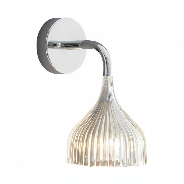 LED Wall Sconce Light – Modern Nordic Pleated Iron PS (24x14cm / 9.4x5.3in) | Kalsten