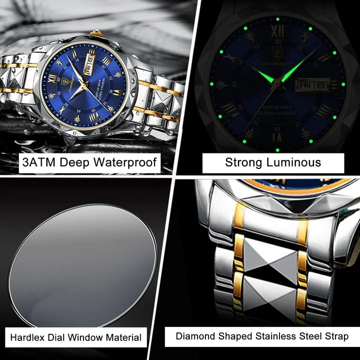 Kalsten | Waterproof Top Brand Luxury Man Wristwatch With Luminous
