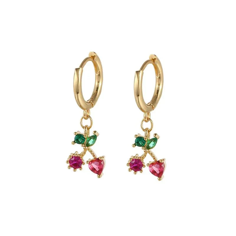 Kalsten | Dainty Fruit Hoop & Stud Earrings