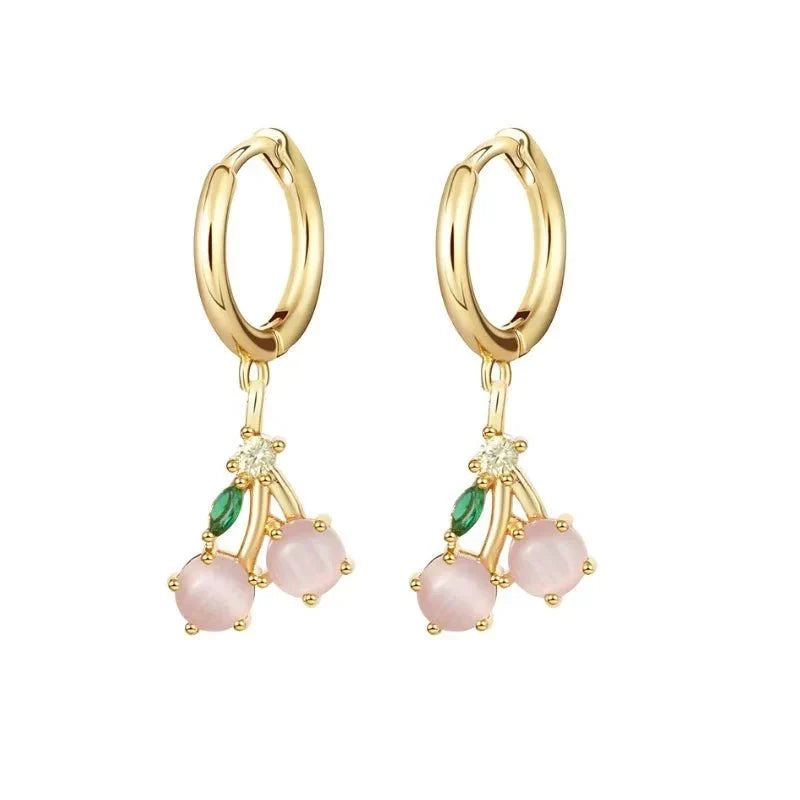 Kalsten | Dainty Fruit Hoop & Stud Earrings