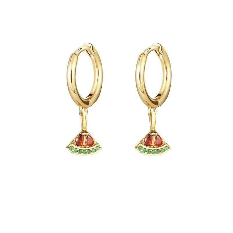 Kalsten | Dainty Fruit Hoop & Stud Earrings
