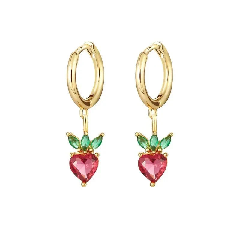 Kalsten | Dainty Fruit Hoop & Stud Earrings
