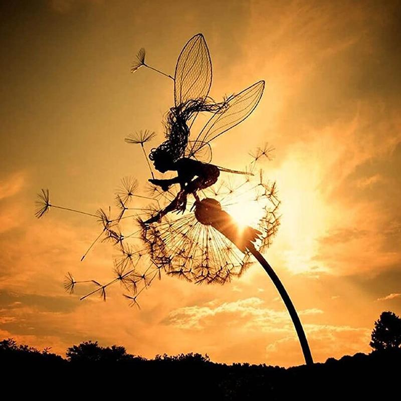 Skanto | Dancing Fairy Statue Steel Garden