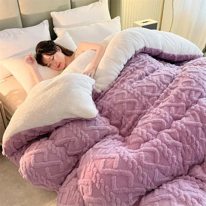 SereneSleep Winter Duvet Cover - Luxury Cashmere Fleece Duvet for Ultimate Winter Comfort Kalsten