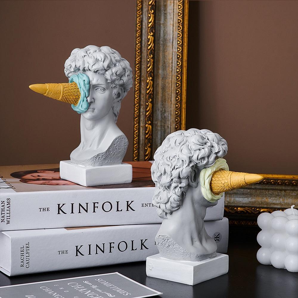 Kalsten | Figure Face Ice Cream Art Sculpture