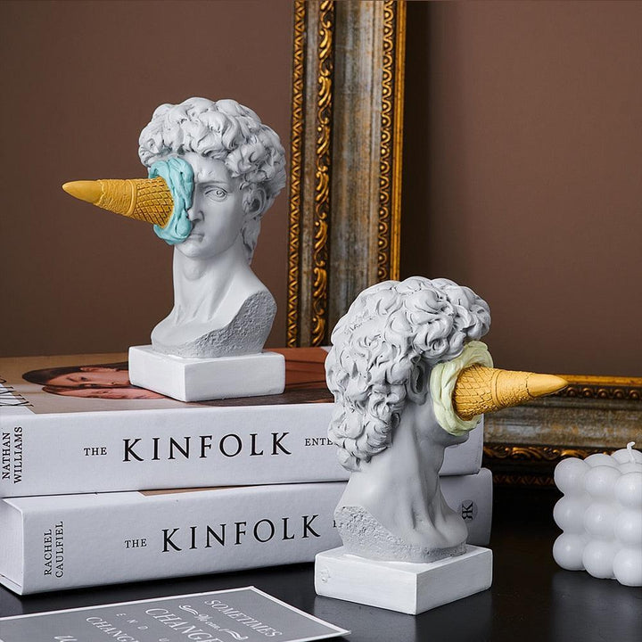 Kalsten | Figure Face Ice Cream Art Sculpture