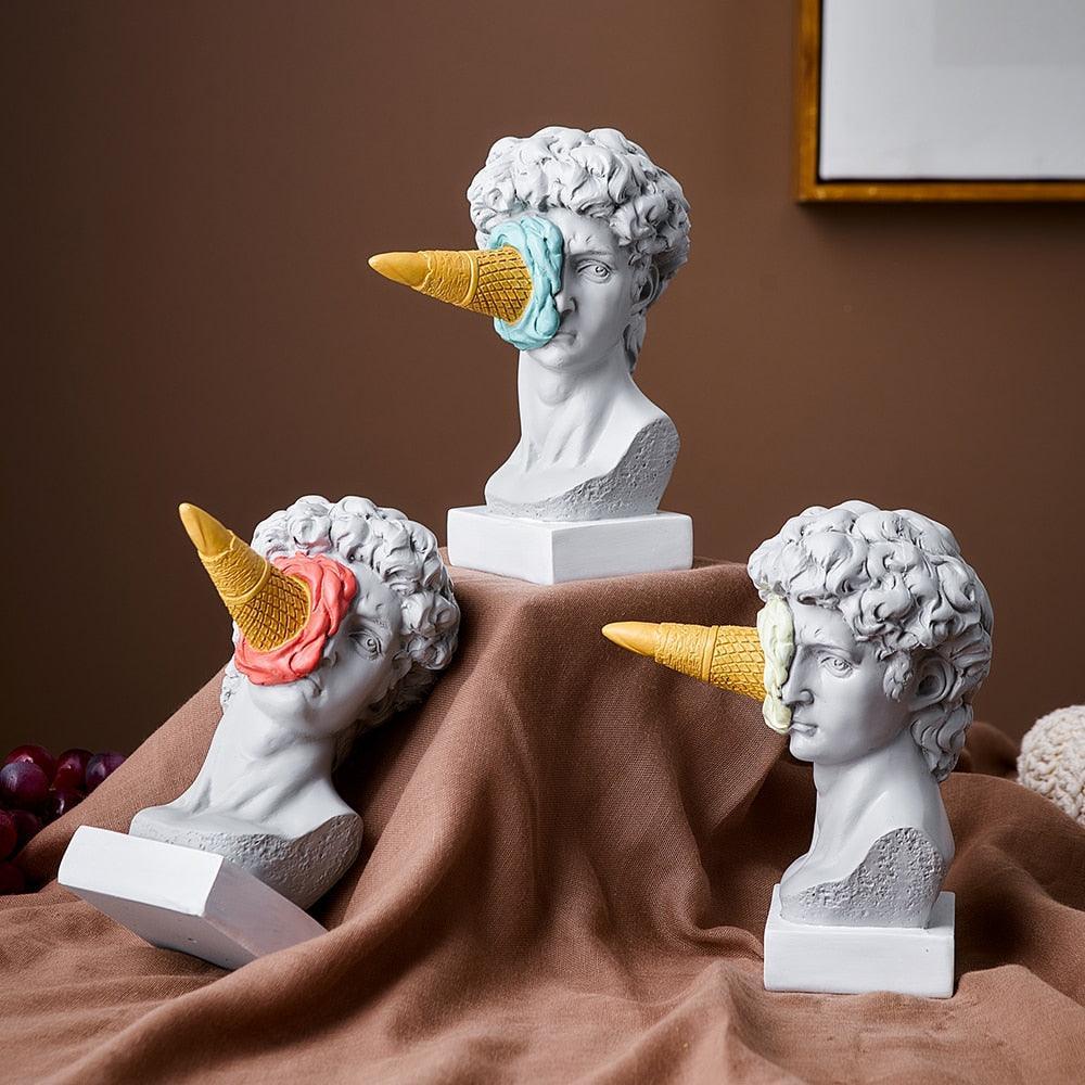 Kalsten | Figure Face Ice Cream Art Sculpture