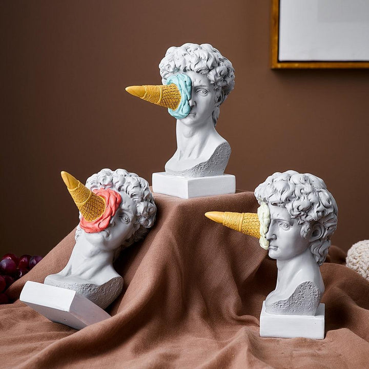 Kalsten | Figure Face Ice Cream Art Sculpture