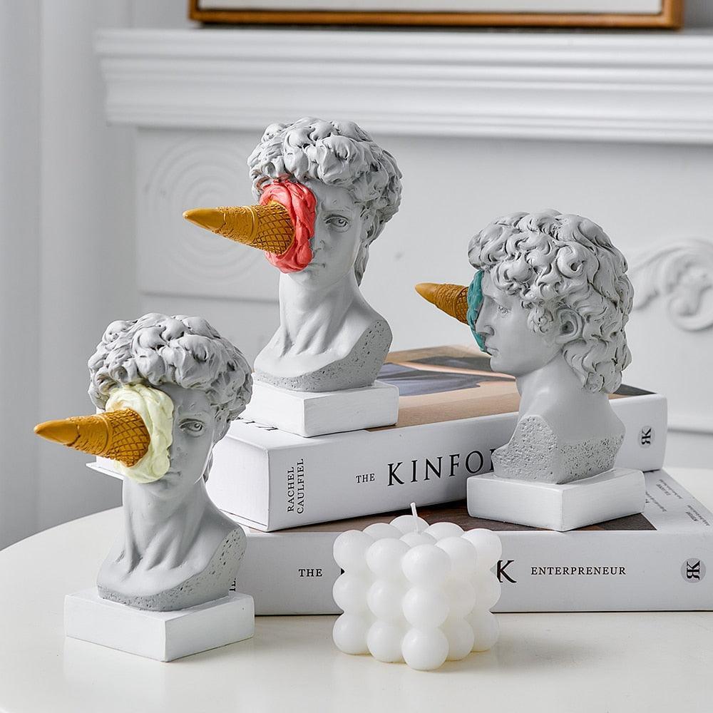 Kalsten | Figure Face Ice Cream Art Sculpture