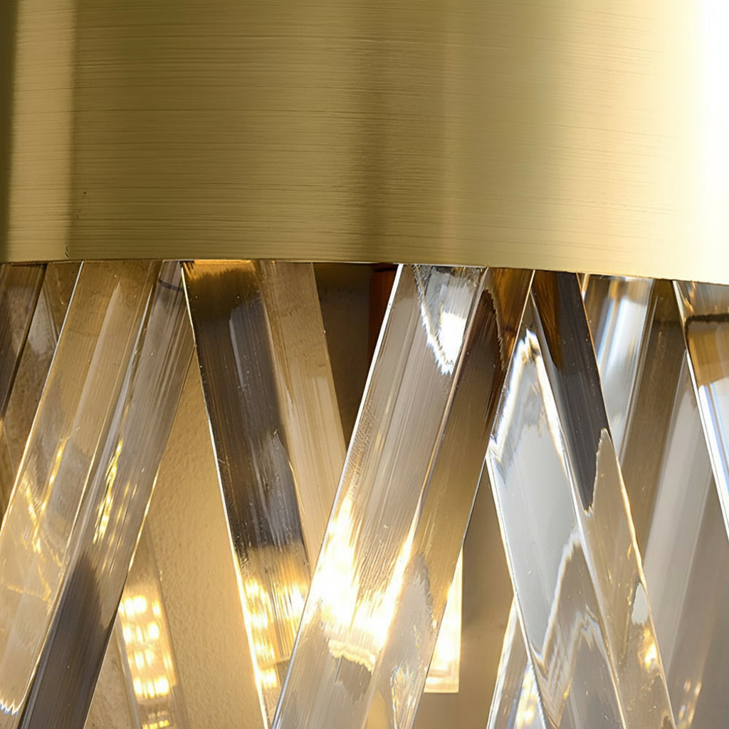 Crystal Wall Sconce Up Down Stainless Steel E14 30cm / 12in Modern Art Decor Light | Kalsten