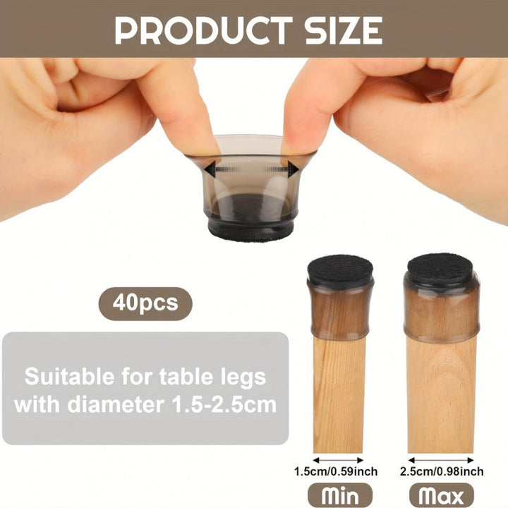 Chair leg felt gliders caps | Kalsten