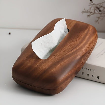 Walnut Wood Tissue Box – Elegant and functional | Stylish Home Accessory | Karnz