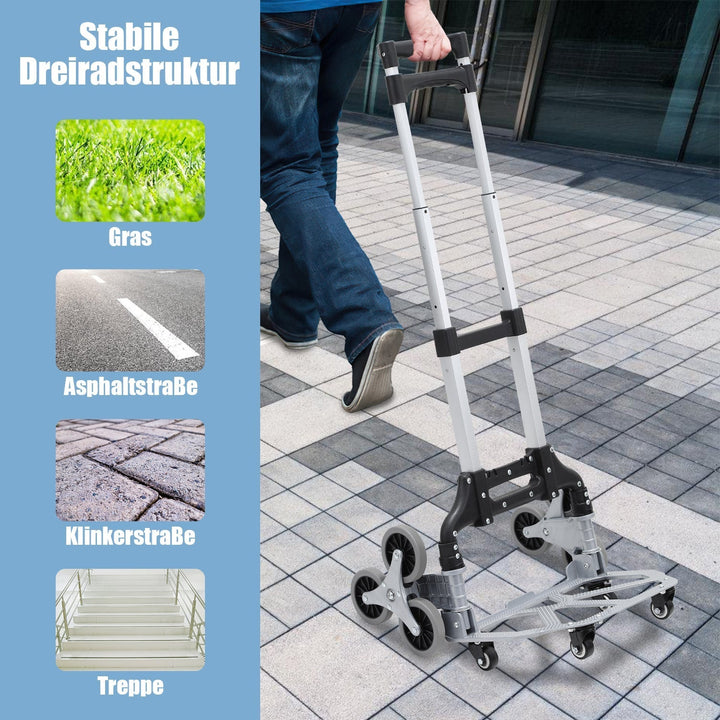 Stair Climber Trolley Foldable Stair Hand Truck up to 75kg | Kalsten