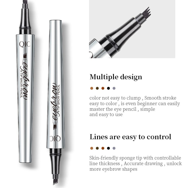 Kalsten | 3D Waterproof Microblading Eyebrow Pen 4 Fork Tip Tattoo Pencil