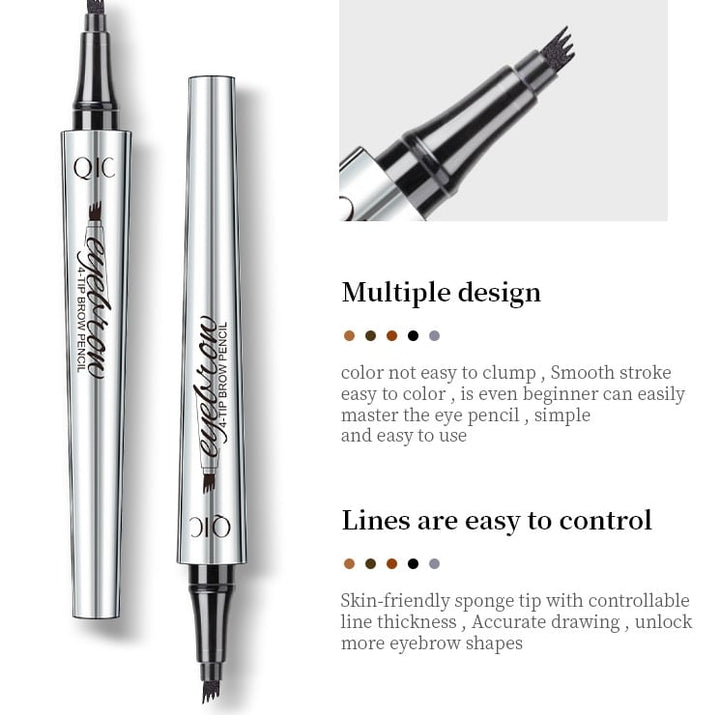 Kalsten | 3D Waterproof Microblading Eyebrow Pen 4 Fork Tip Tattoo Pencil