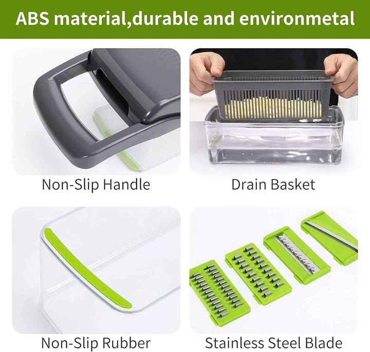13-in-1-Vegetable-Slicer | Faster-when-Cooking | Kalsten