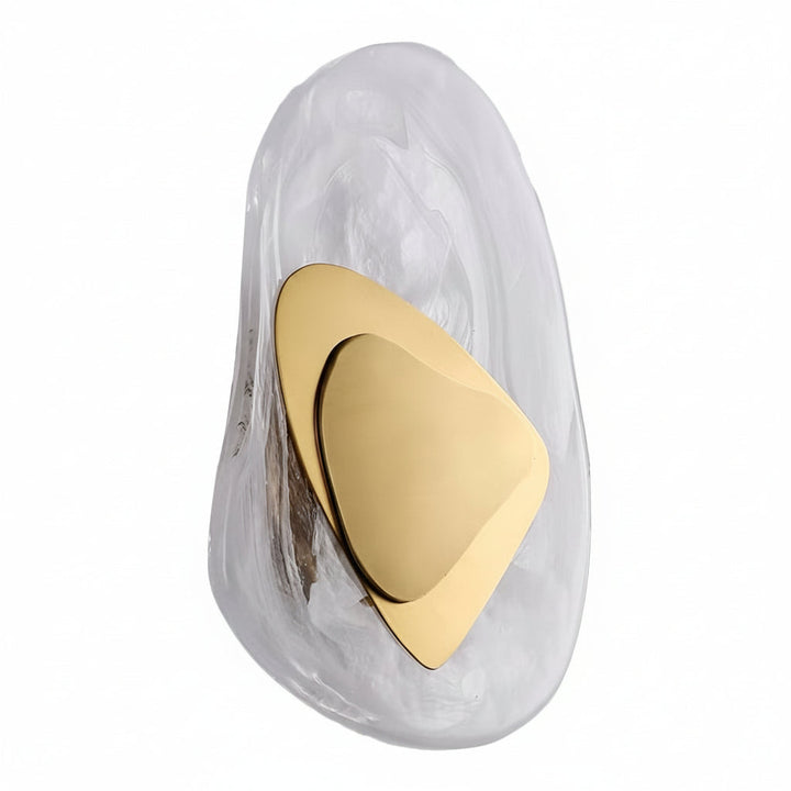 Modern Glass Globe Wall Sconce – 3-Color Dimmable LED Wall Light (Gold/Black) | Kalsten