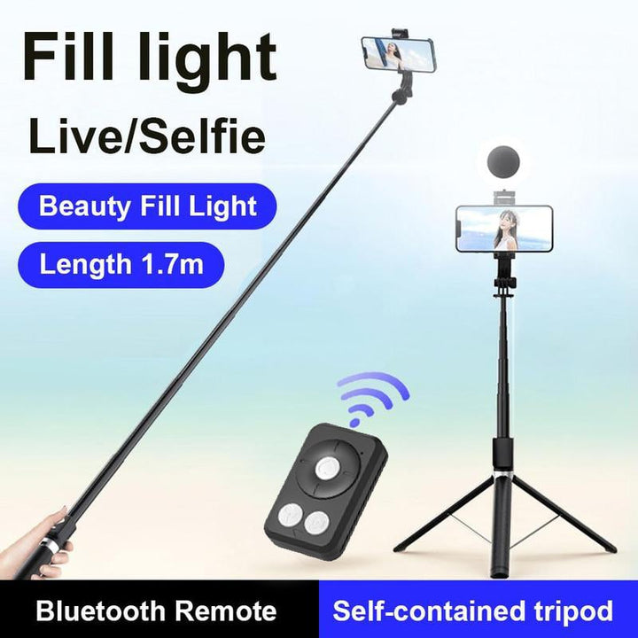 Kalsten | New 6 in 1 Selfie Stick With Fill Light