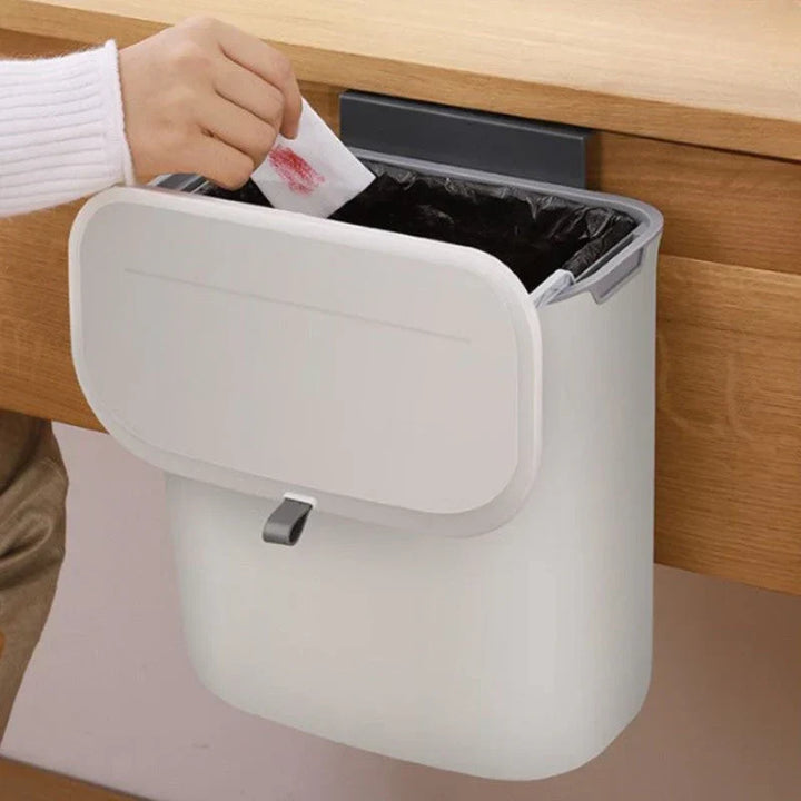 Wall-Mounted Kitchen Trash Can – Swivel Design