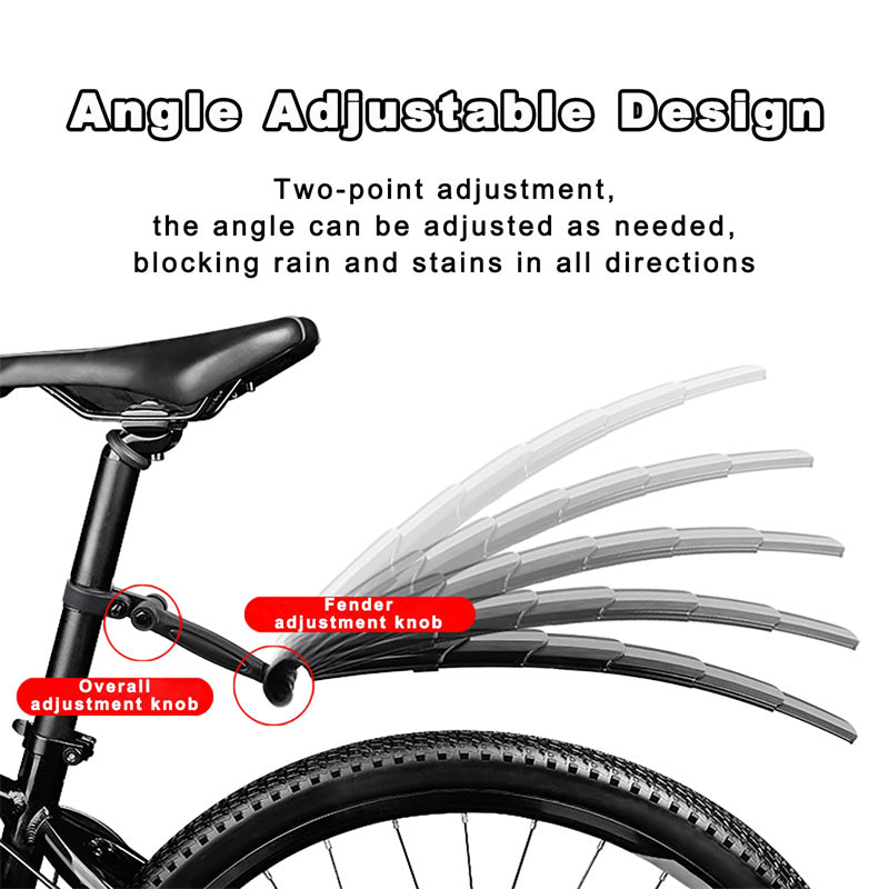 Bike mudguard set retractable adjustable | Kalsten