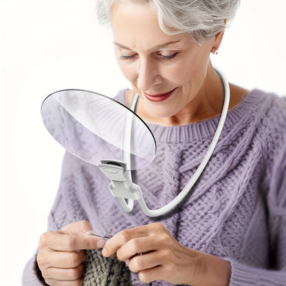 Skanto Skanto | 5X Magnifier Pro – Hands-Free Adjustable Neck Magnifier for Reading, Crafts & Seniors