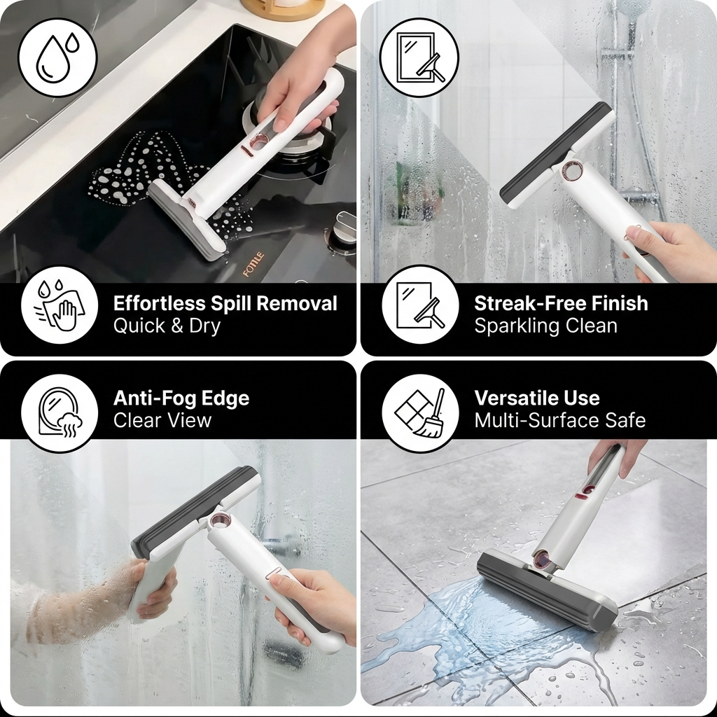 Mini cleaning stick with squeegee | Kalsten