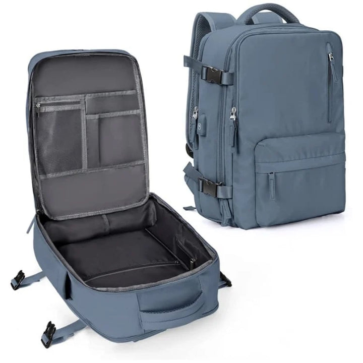 Kalsten | Travelliva Women's Travel Backpack 35 L | Waterproof & with USB Port | Anti-theft & Shoe Compartment | For Hiking, Daily Use & Travel