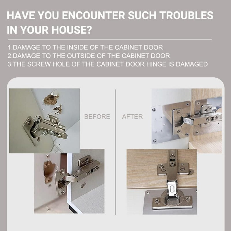 Kalsten | HingeSaver Stainless Steel Cabinet Hinge Repair Kit