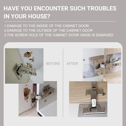 BowLift | HingeSaver Stainless Steel Cabinet Hinge Repair Kit